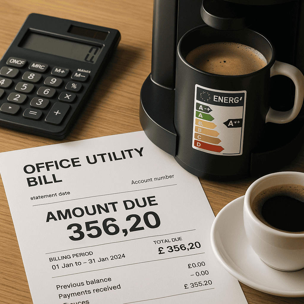 Eco-friendly coffee solution with energy-saving coffee machine