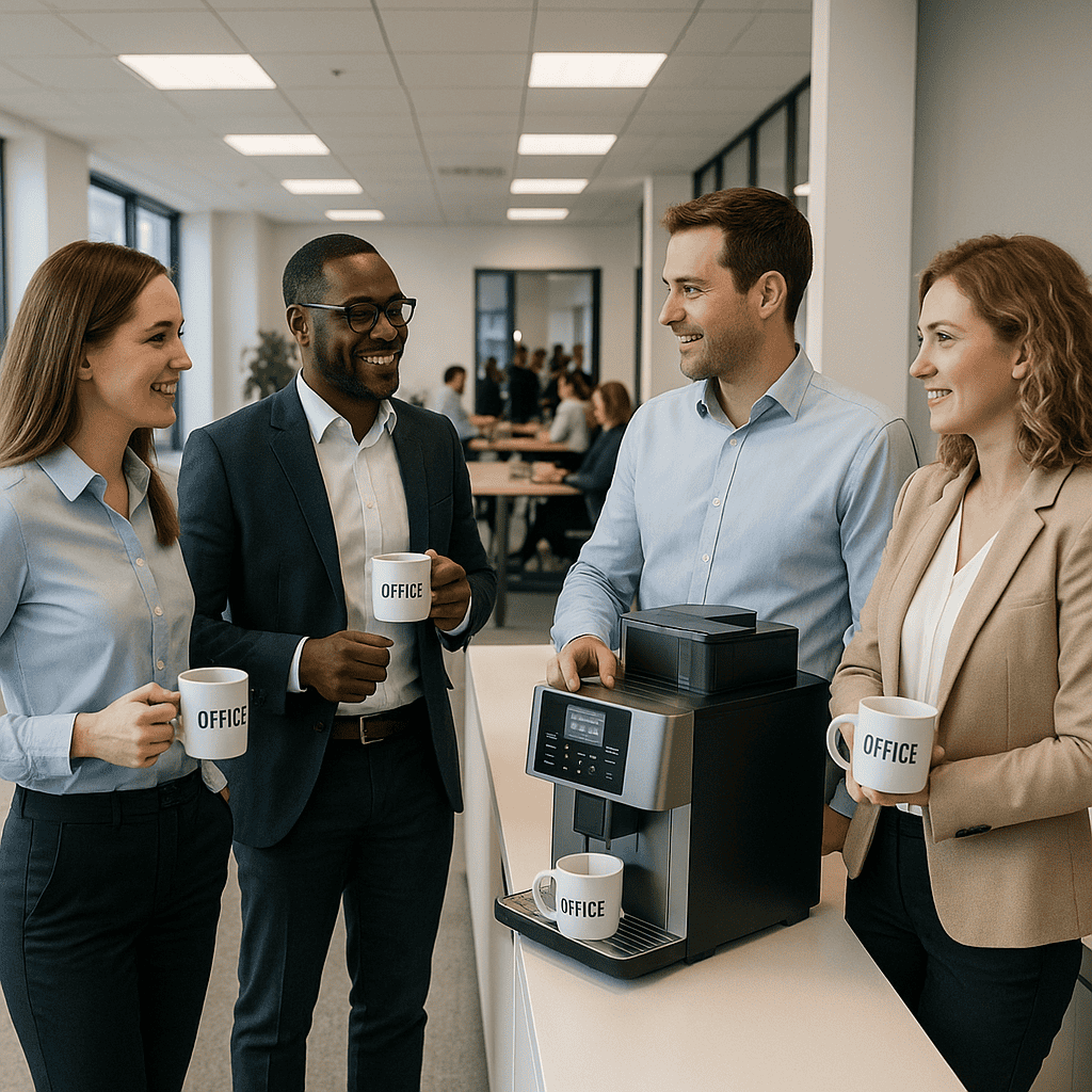 Reliable office coffee machine for busy workplace teams